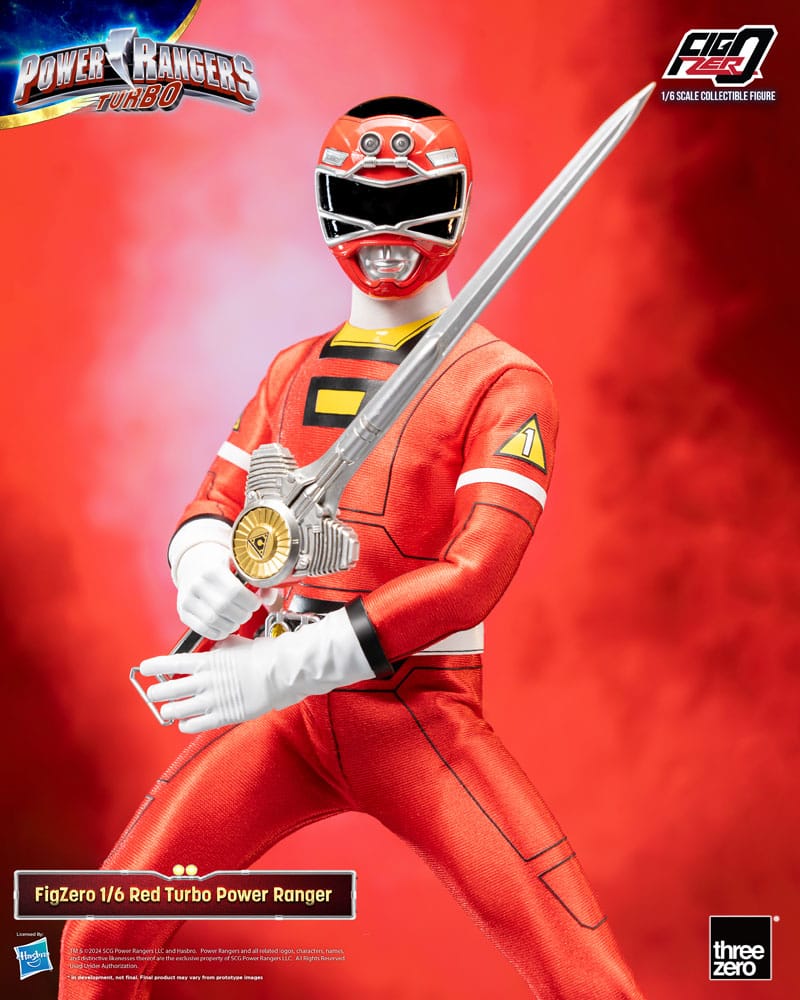 Power Rangers Turbo FigZero Actionfigur 1/6 Red Turbo Power Ranger 30 cm