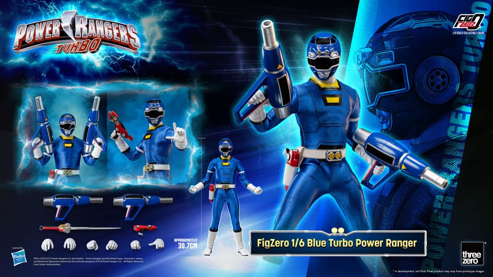 Power Rangers Turbo FigZero Actionfigur 1/6 Blue Turbo Power Ranger 30 cm