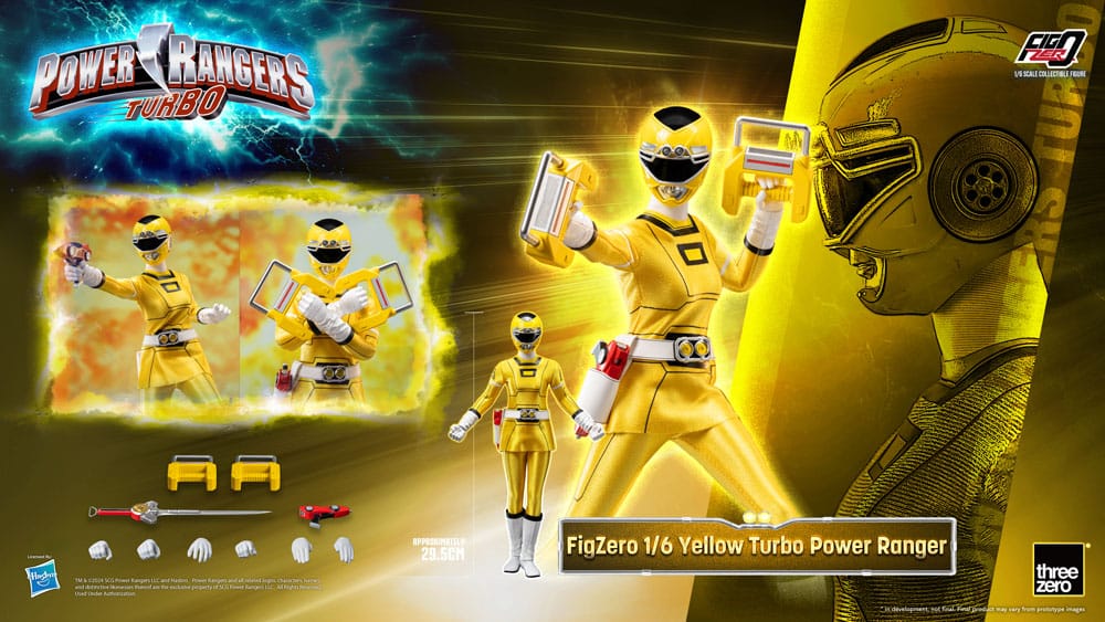 Power Rangers Turbo FigZero Actionfigur 1/6 Yellow Turbo Power Ranger 30 cm