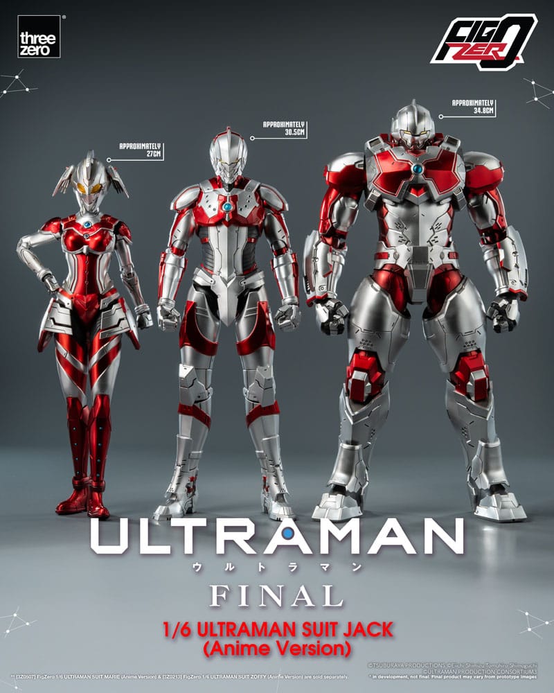 Ultraman Final FigZero Actionfigur 1/6 Ultraman Suit Jack Anime Version 35 cm