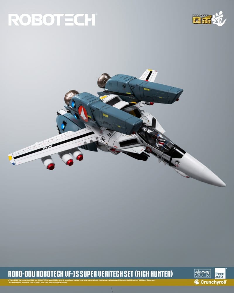 Robotech Robo-Dou Actionfigur VF-1S Super Veritech Set (Rick Hunter) 20 cm