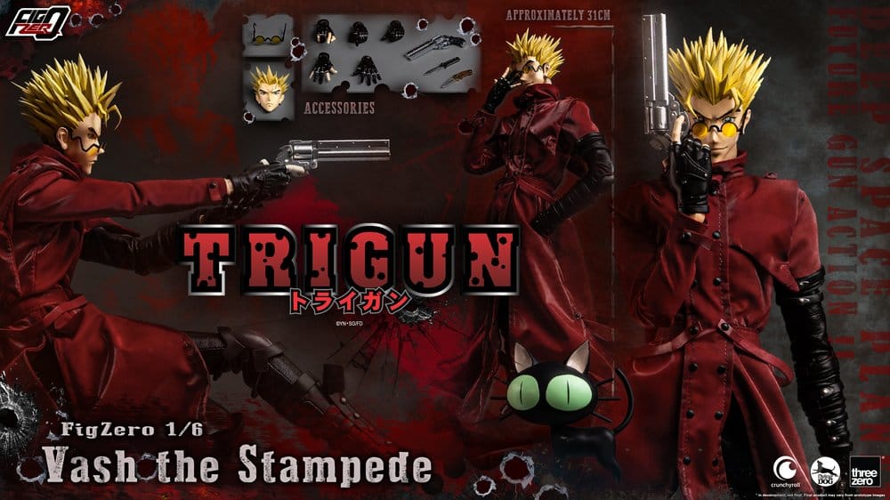 Trigun FigZero Actionfigur 1/6 Vash the Stampede 31 cm
