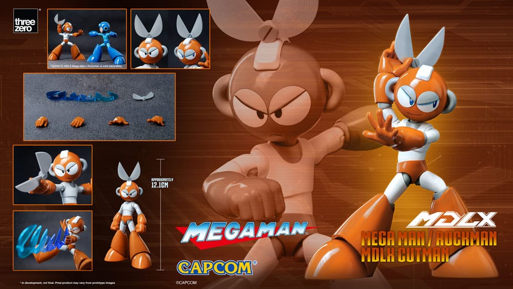 Mega Man MDLX Actionfigur Rockman / Mega Man Cutman 12 cm
