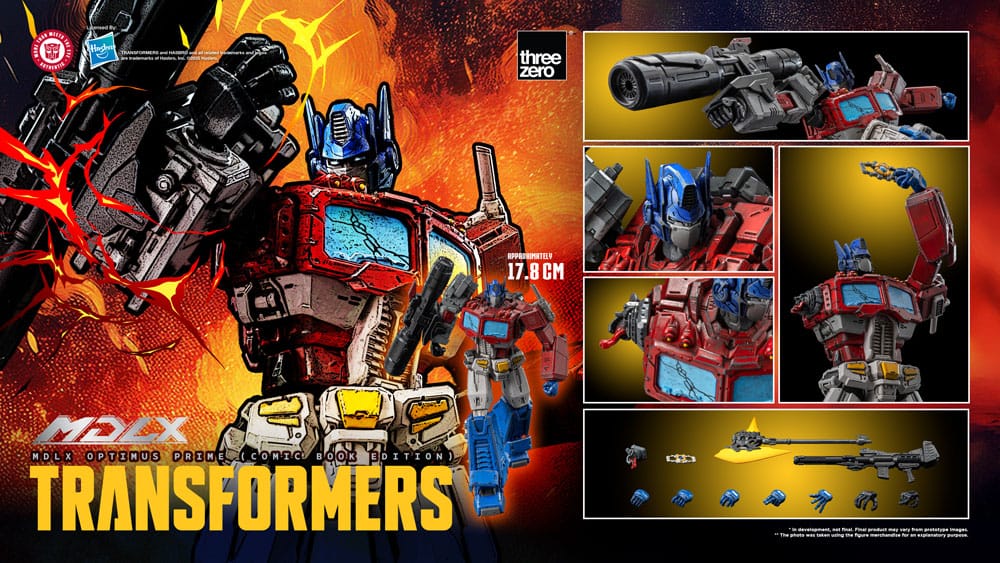 Transformers MDLX Actionfigur Optimus Prime (Comic Book Edition) 18 cm