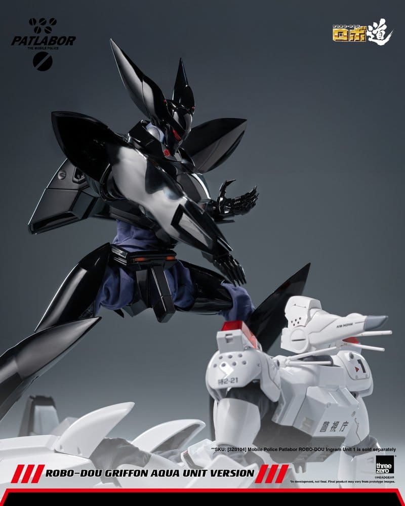 Mobile Police Patlabor Robo-Dou Actionfigur 1/35 Griffon Aqua Unit Version 25 cm