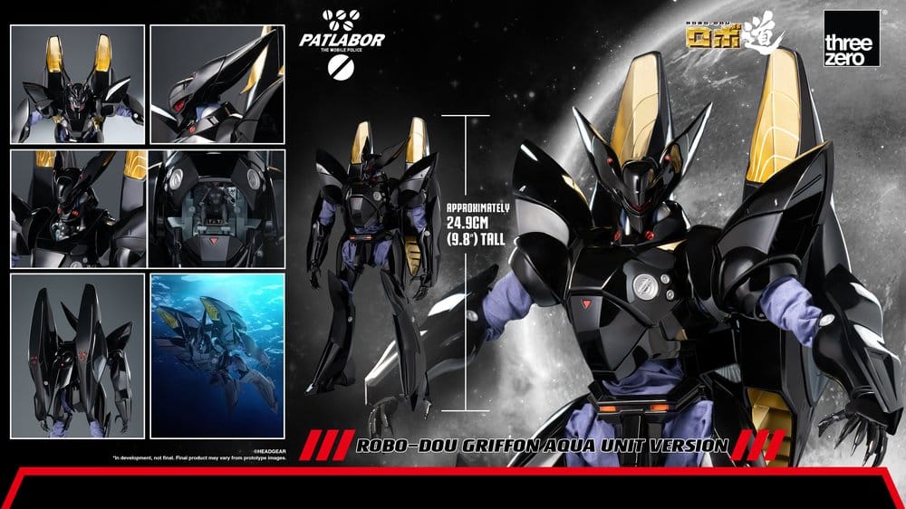 Mobile Police Patlabor Robo-Dou Actionfigur 1/35 Griffon Aqua Unit Version 25 cm