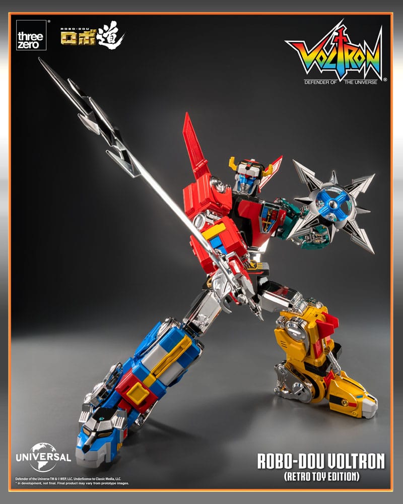 Voltron: Defender of the Universe Robo-Dou Actionfigur Voltron Retro Toy Edition 27 cm