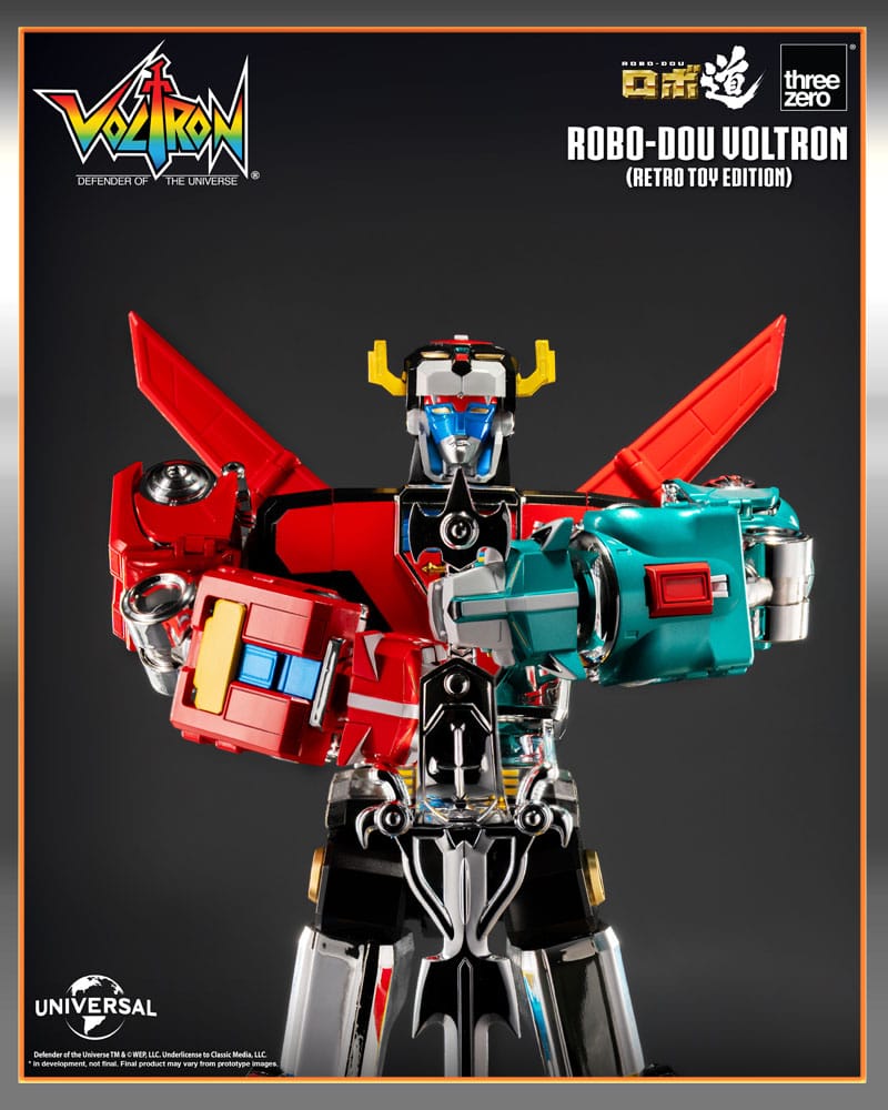 Voltron: Defender of the Universe Robo-Dou Actionfigur Voltron Retro Toy Edition 27 cm