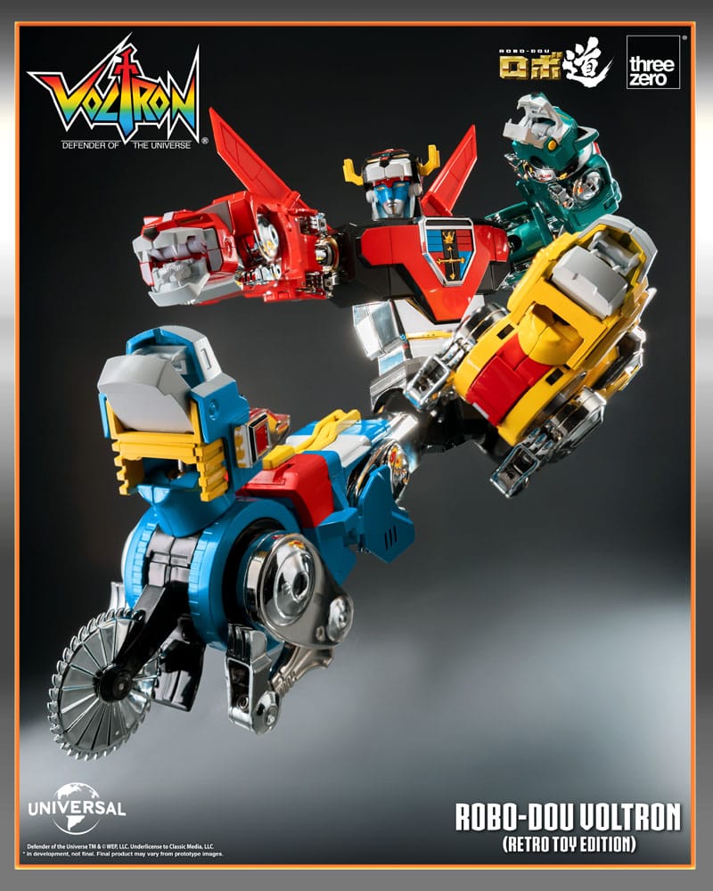 Voltron: Defender of the Universe Robo-Dou Actionfigur Voltron Retro Toy Edition 27 cm