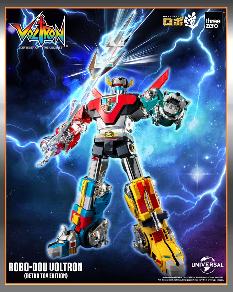 Voltron: Defender of the Universe Robo-Dou Actionfigur Voltron Retro Toy Edition 27 cm