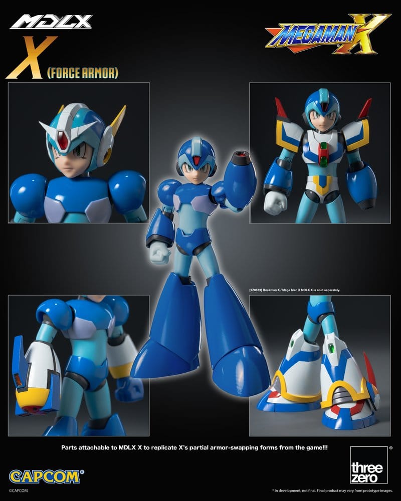 Mega Man X MDLX Actionfigur Rockman / Mega Man Force Armor 12 cm