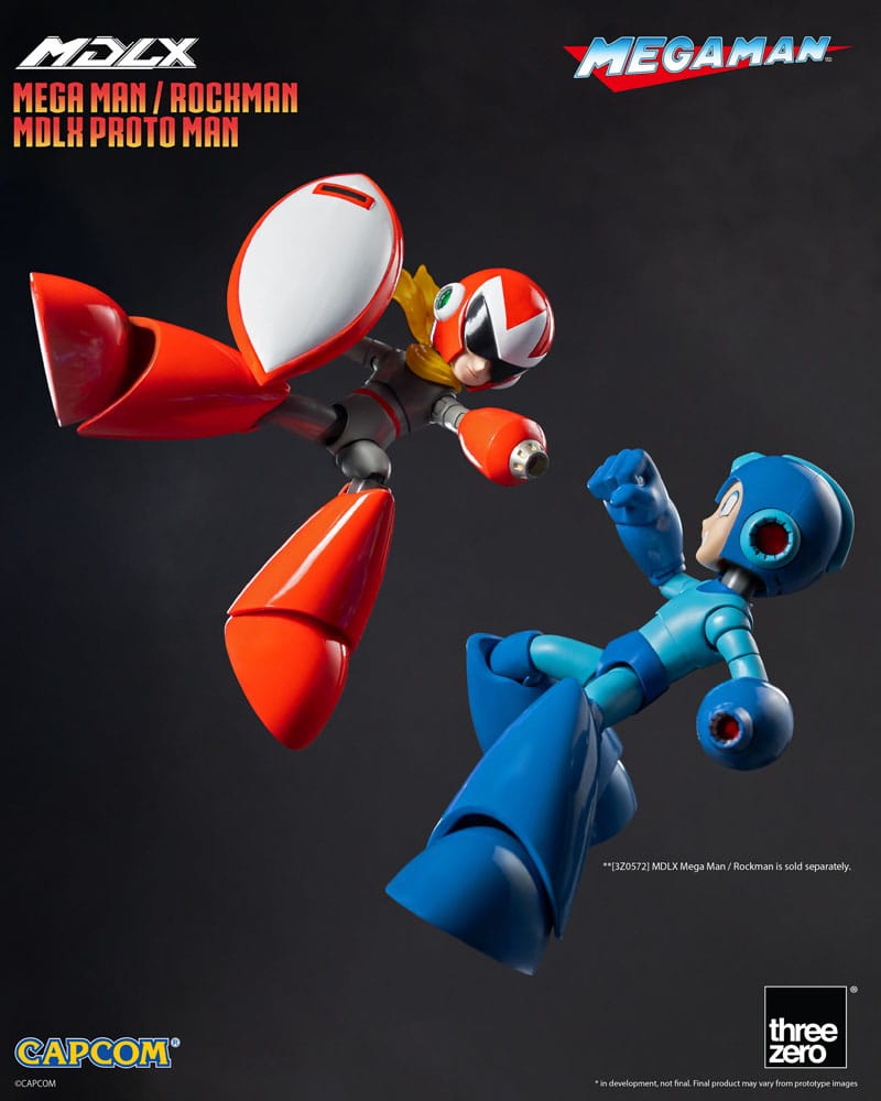 Mega Man MDLX Actionfigur Rockman / Mega Man Proto Man 10 cm