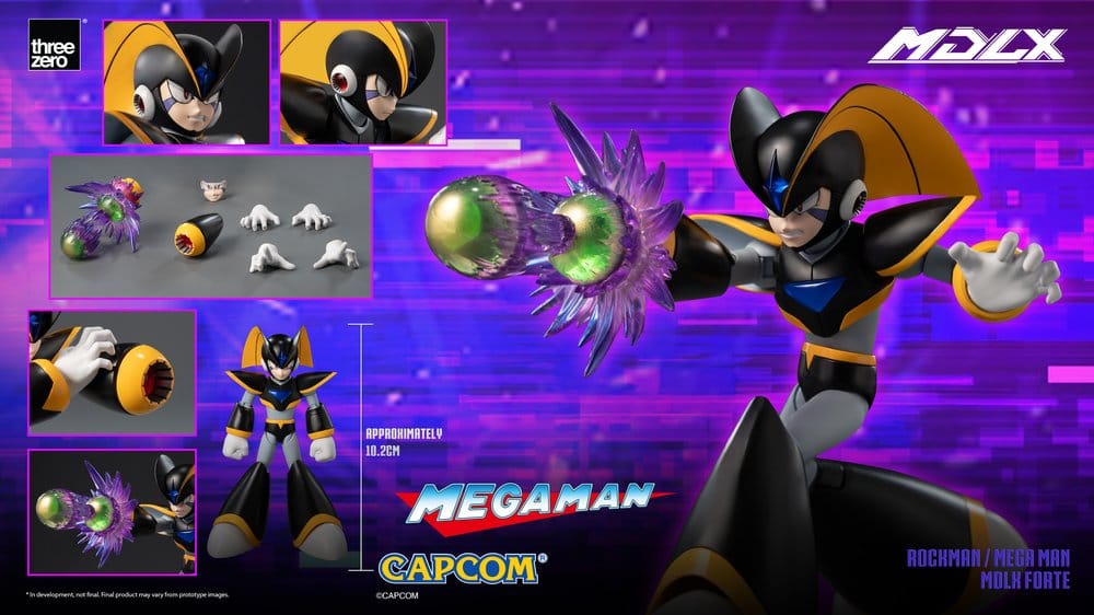 Mega Man MDLX Actionfigur Rockman / Mega Man Forte 10 cm