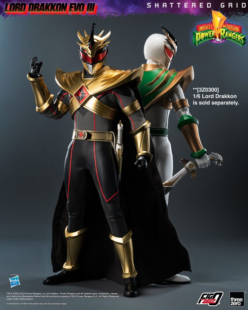 Mighty Morphin Power Rangers Shattered Grid FigZero Actionfigur 1/6 Lord Drakkon Evo III 30cm