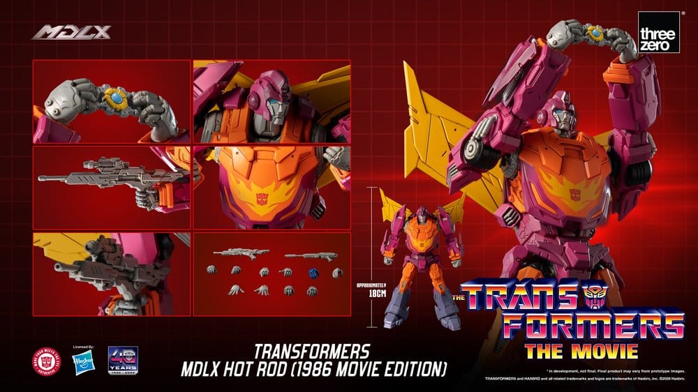 Transformers MDLX Actionfigur Hot Rod (1986 Movie Edition) 18 cm