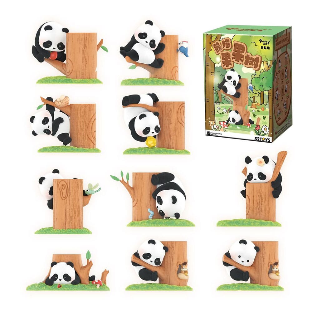 Panda Roll Blind Box Figuren Sortiment Fruit Tree Climbing 7 cm (8)