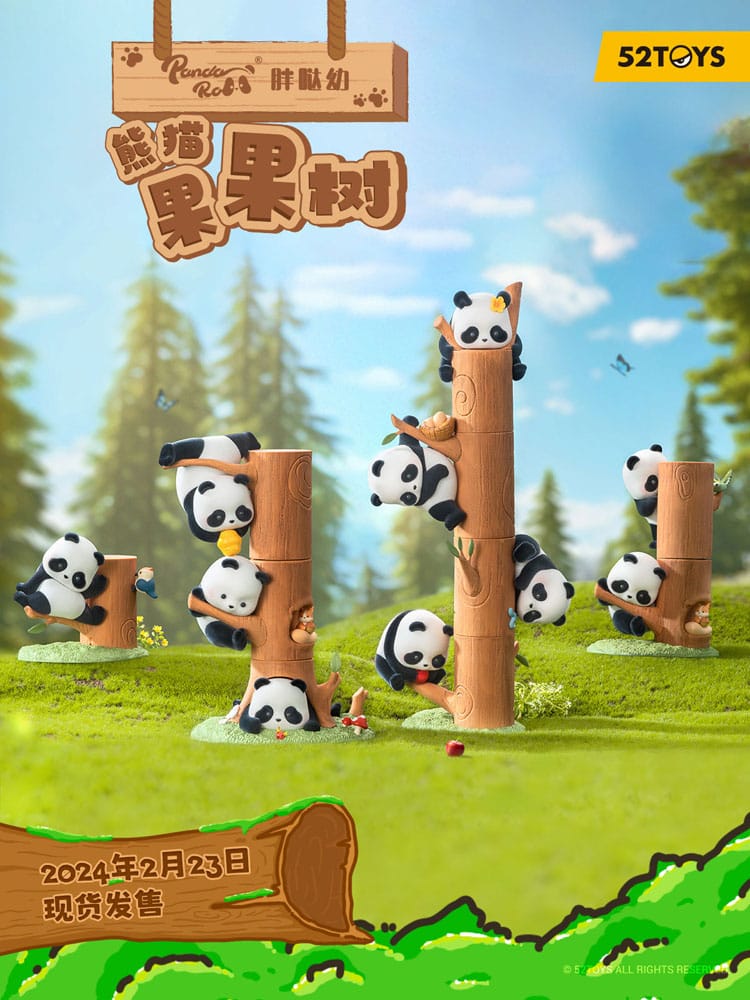 Panda Roll Blind Box Figuren Sortiment Fruit Tree Climbing 7 cm (8)