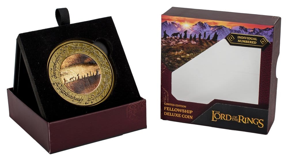 Herr der Ringe Münze mit Display-Ständer Die Gefährten