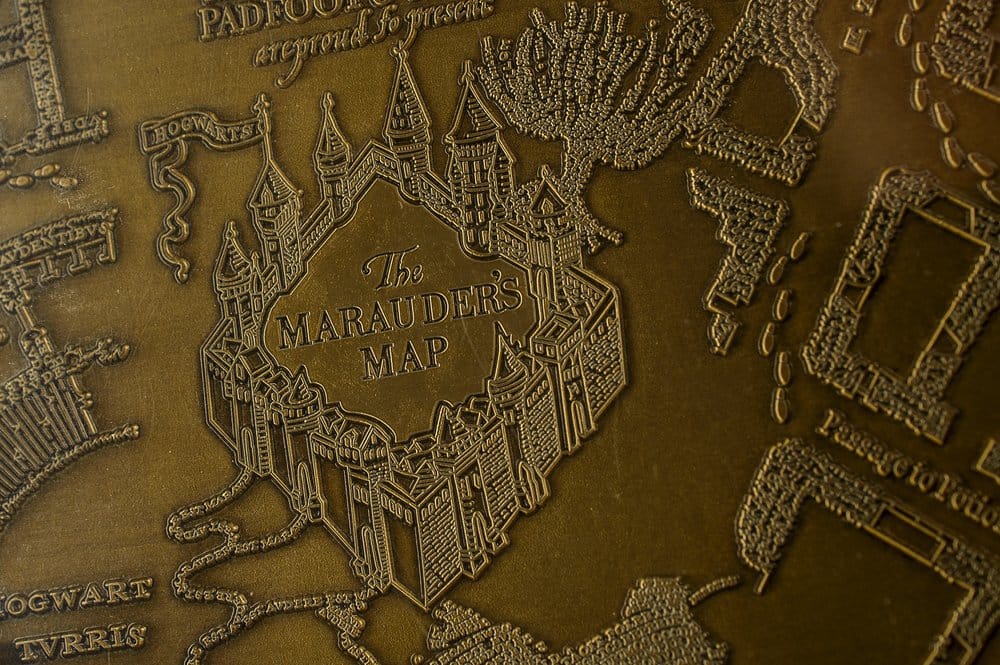 Harry Potter Replik Marauder's Map Metal Map 15 cm