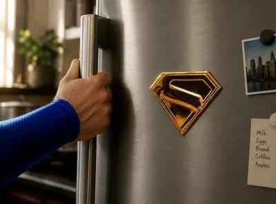 Superman Goldene Schild-Replik Magnet
