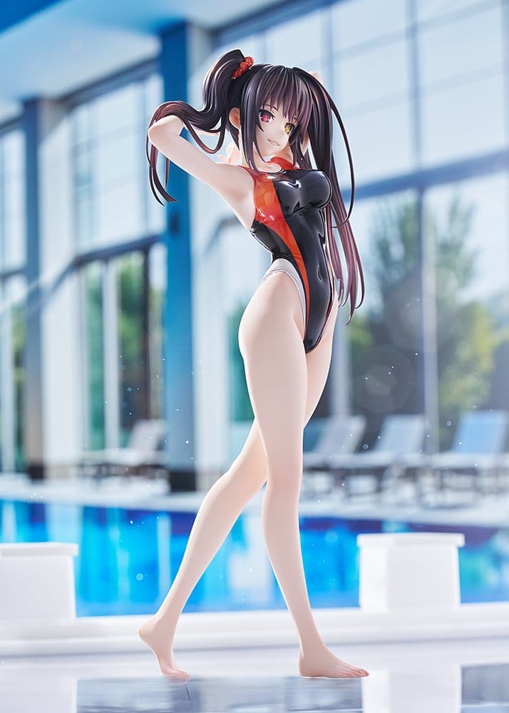 Date A Live Swimsuit Silhouette PVC Figur 1/7 Kurumi Tokisaki Swimwear Ver. 24 cm