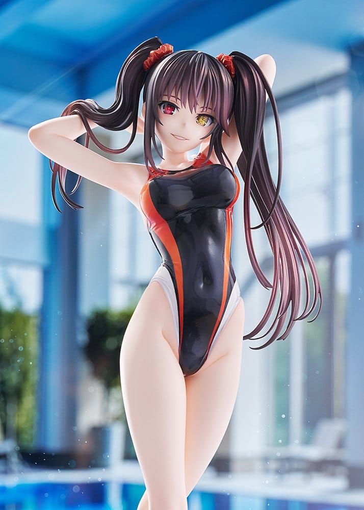 Date A Live Swimsuit Silhouette PVC Figur 1/7 Kurumi Tokisaki Swimwear Ver. 24 cm