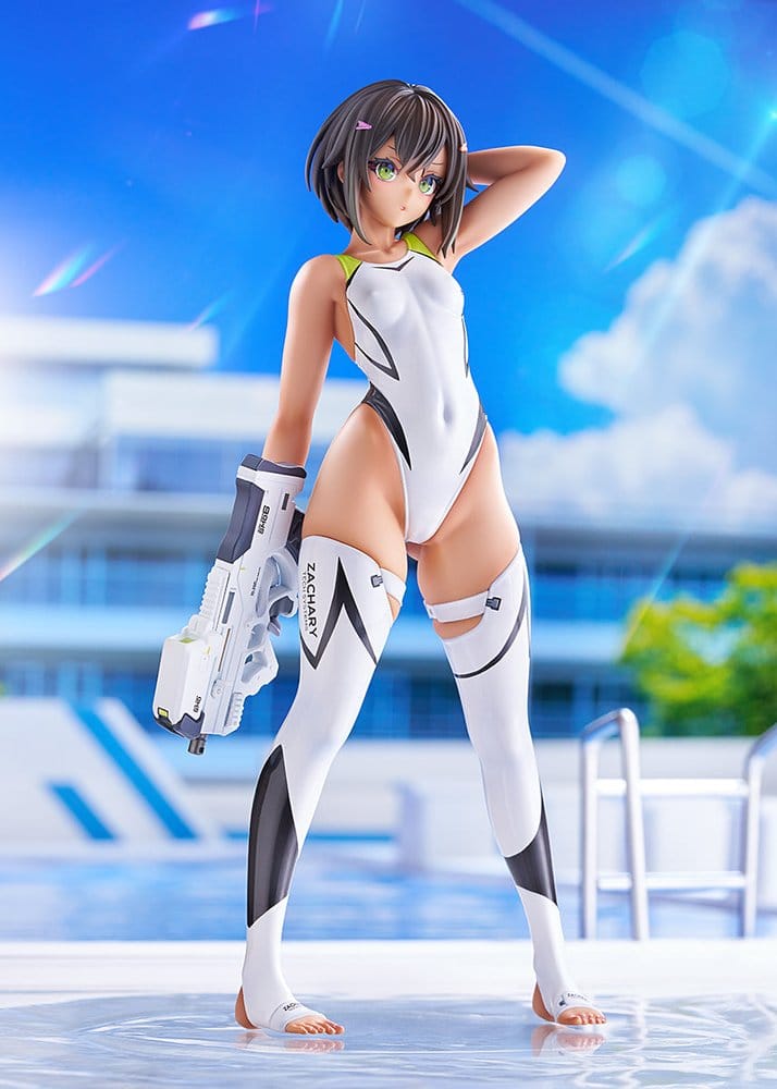 Arms Note PVC Figur 1/7 Buchou-chan of the Swimming Club White Swimsuit Ver. 22 cm