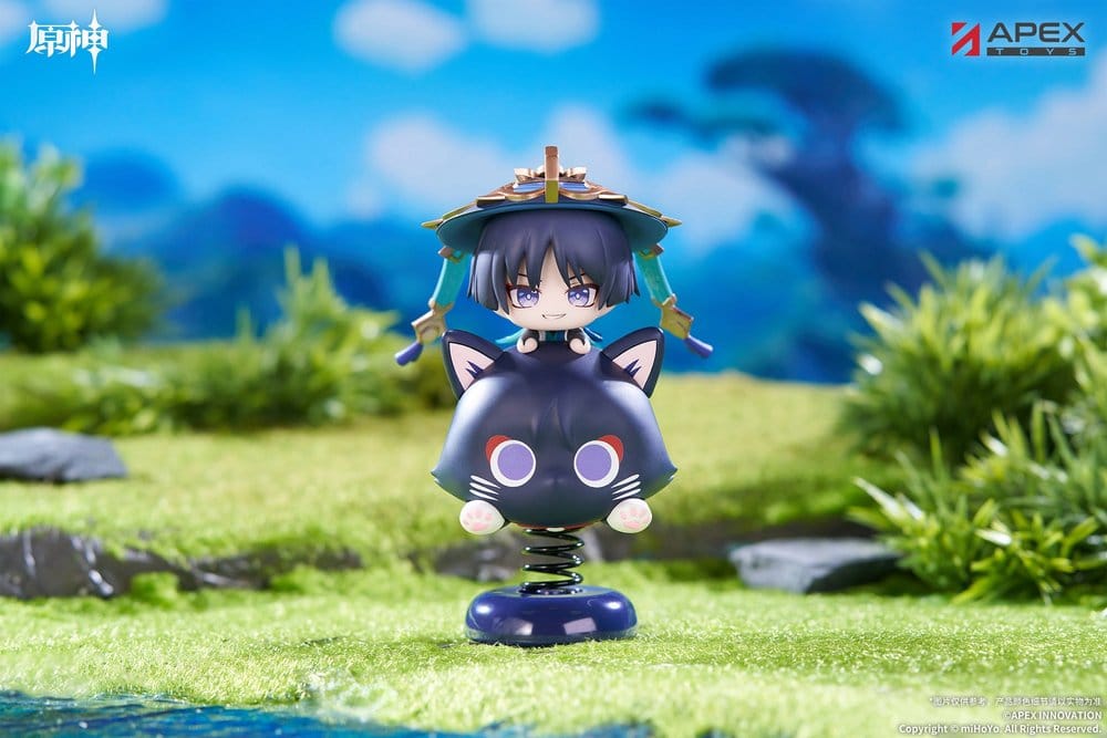 Genshin Impact Chibi Chara Yurayura Stand PVC Figur Wanderer 11 cm
