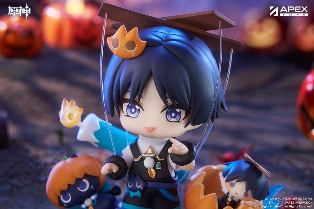 Genshin Impact You Ye Qi Xiang Series Chibi Chara PVC Statue Wanderer 10 cm