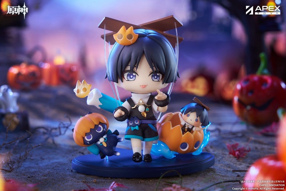 Genshin Impact You Ye Qi Xiang Series Chibi Chara PVC Statue Wanderer 10 cm