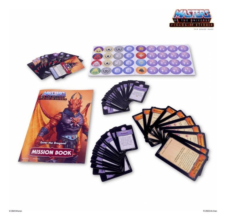 Masters of the Universe Brettspiel-Erweiterung Fields of Eternia - Enter the Dragons! *Italienische Version*