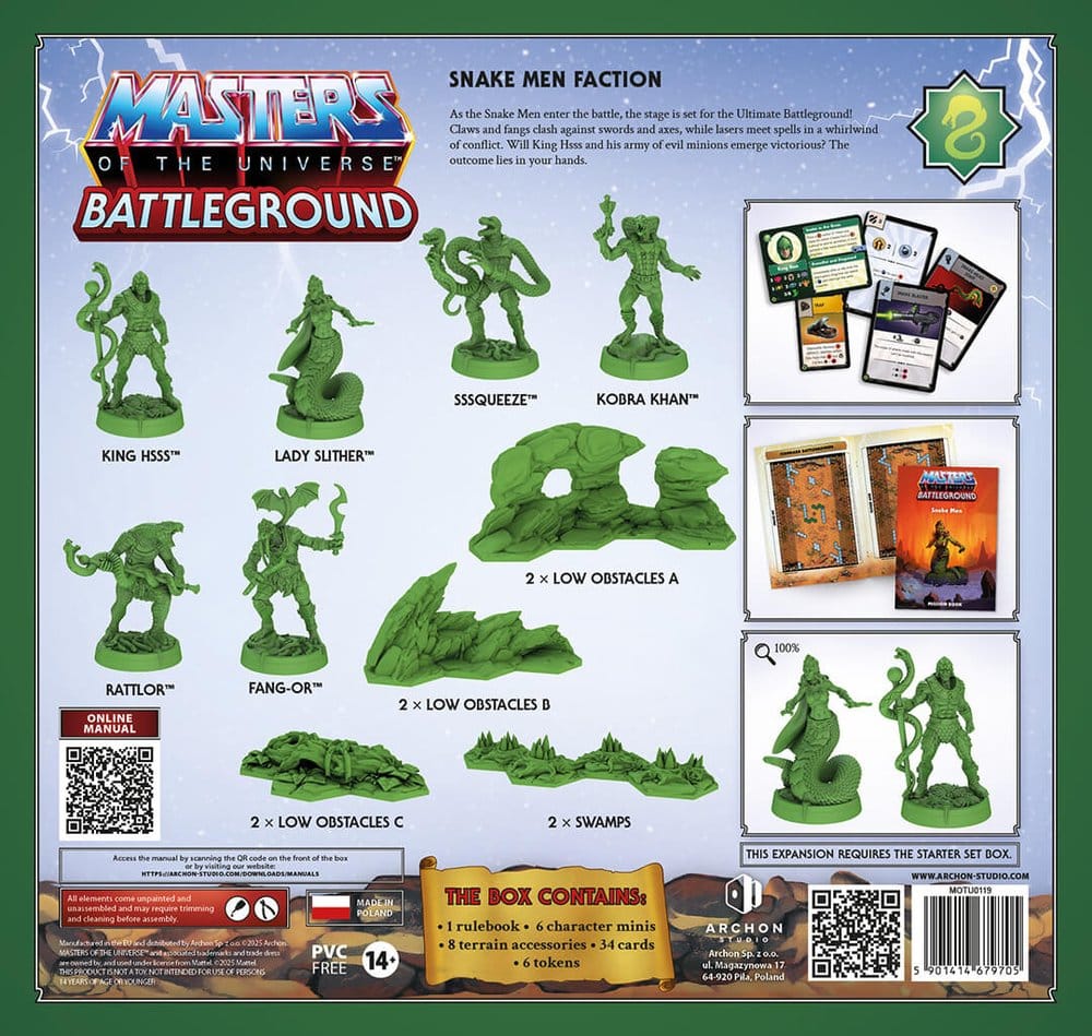 Masters of the Universe: Battleground Miniaturenspiel Wave 8: Snake Men Faction *Italienische Version*