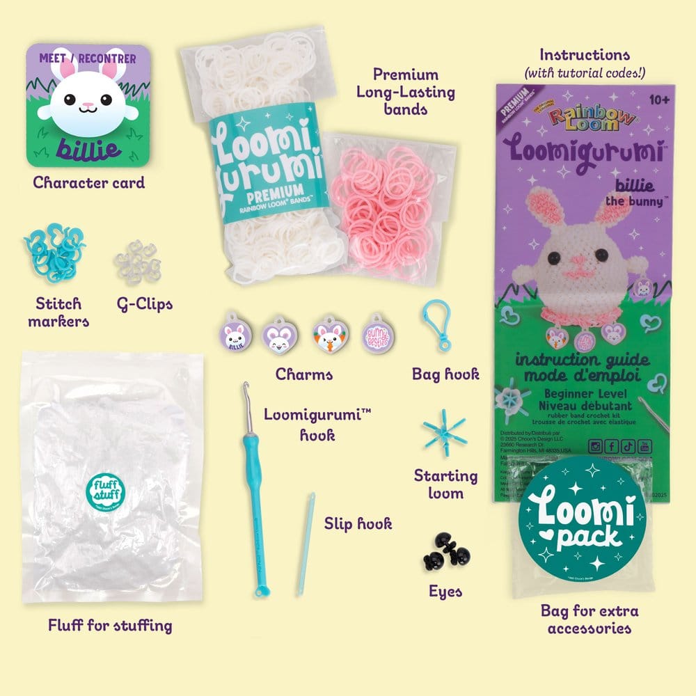 Rainbow Loom Bastelset Figuren DIY Loomigurumi Display (6)