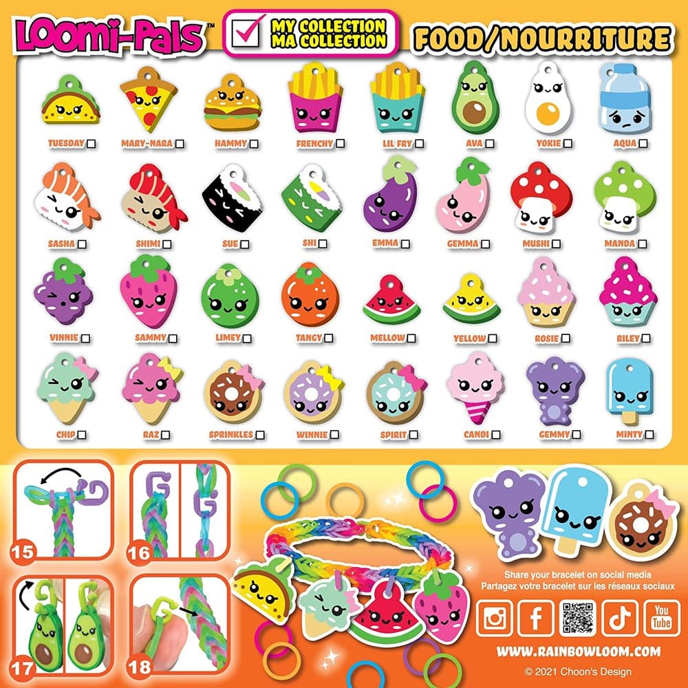 Rainbow Loom Schlüsselanhänger DIY Loomi-Pals Display (12)
