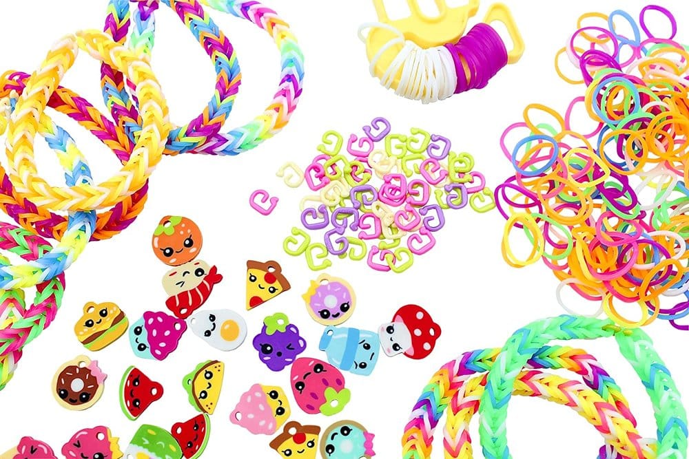 Rainbow Loom Schlüsselanhänger DIY Loomi-Pals Display (12)