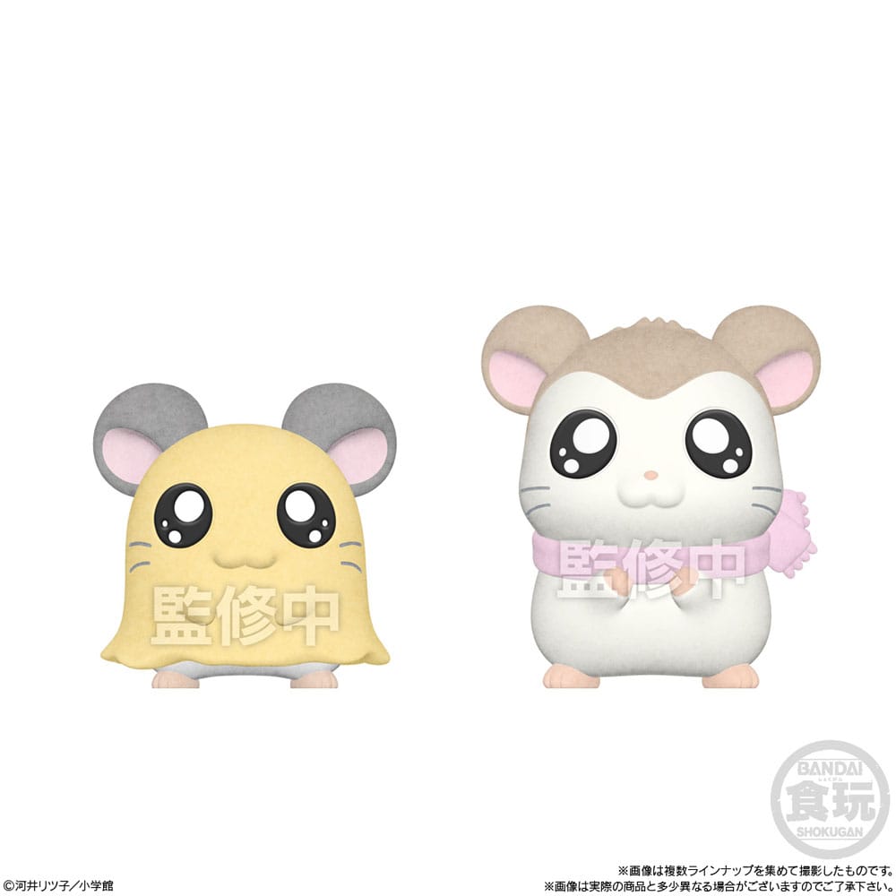 Hamtaro Minifiguren mit Beflockung 4 cm Display (8)