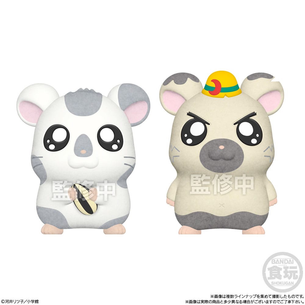 Hamtaro Minifiguren mit Beflockung 4 cm Display (8)
