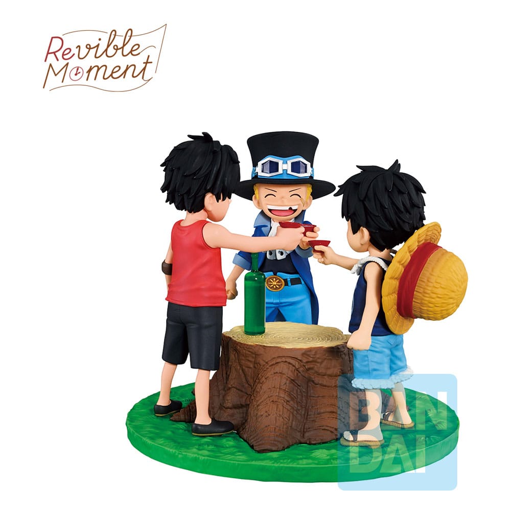 One Piece Dramatic Memories Ichibansho PVC Statue Ace & Sabo & Luffy 10 cm