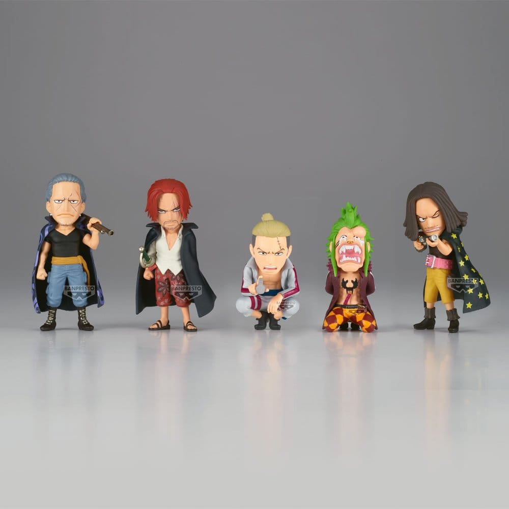 One Piece World Collectable Figur Red Hair Pirates vs Bartolomeo 5 cm Blind Box Display (12)