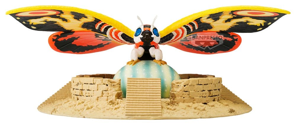 Rebirth of Mothra Toho Monster Series Art Vignette PVC-Figur Mothra (1996) 5 cm