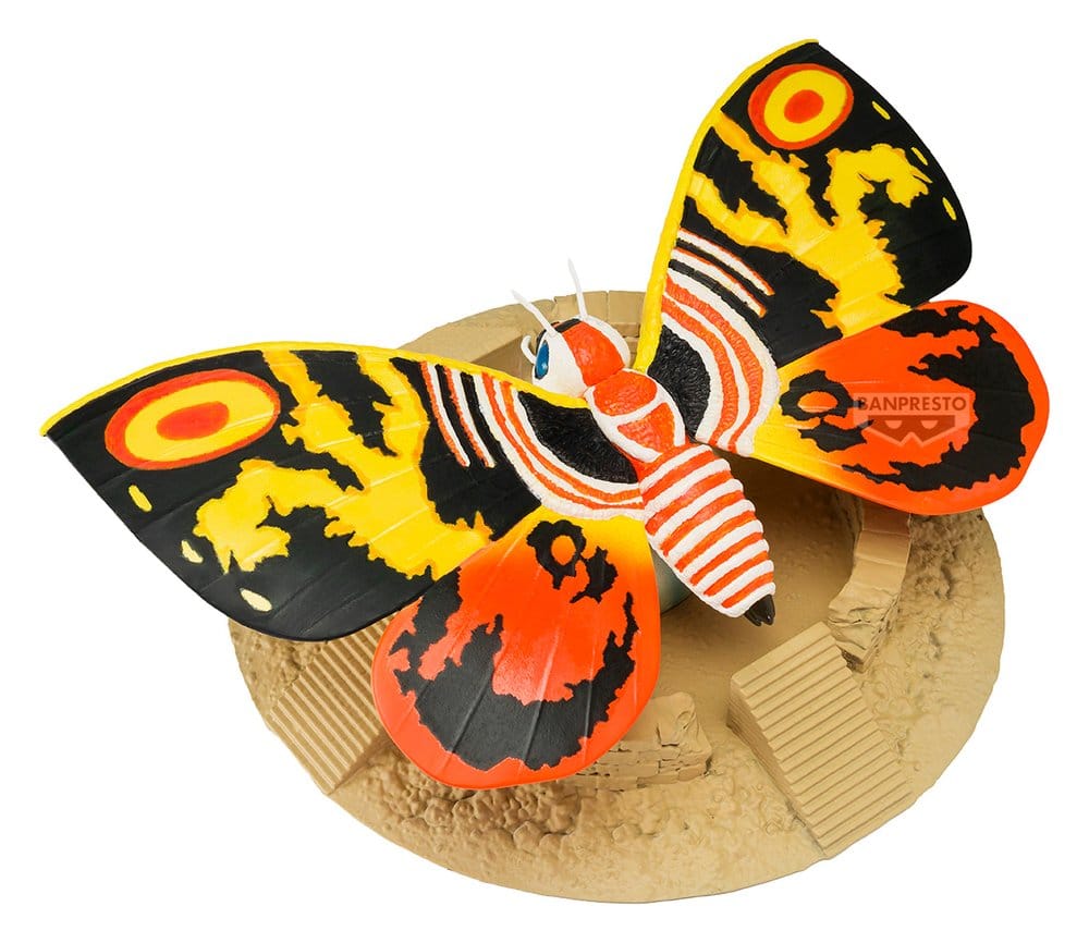 Rebirth of Mothra Toho Monster Series Art Vignette PVC-Figur Mothra (1996) 5 cm