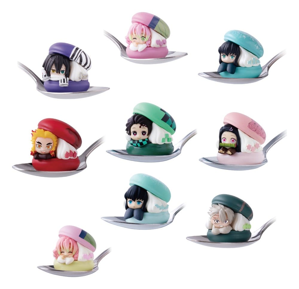 Demon Slayer: Kimetsu no Yaiba Chara Macaron Gashapon Minifiguren 4 cm Blind Box Display (24)