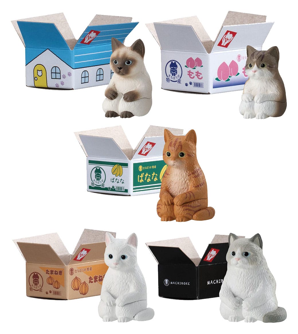 Machiboke Cats Gashapon Blind Packs Minifiguren 4 cm Display (20)