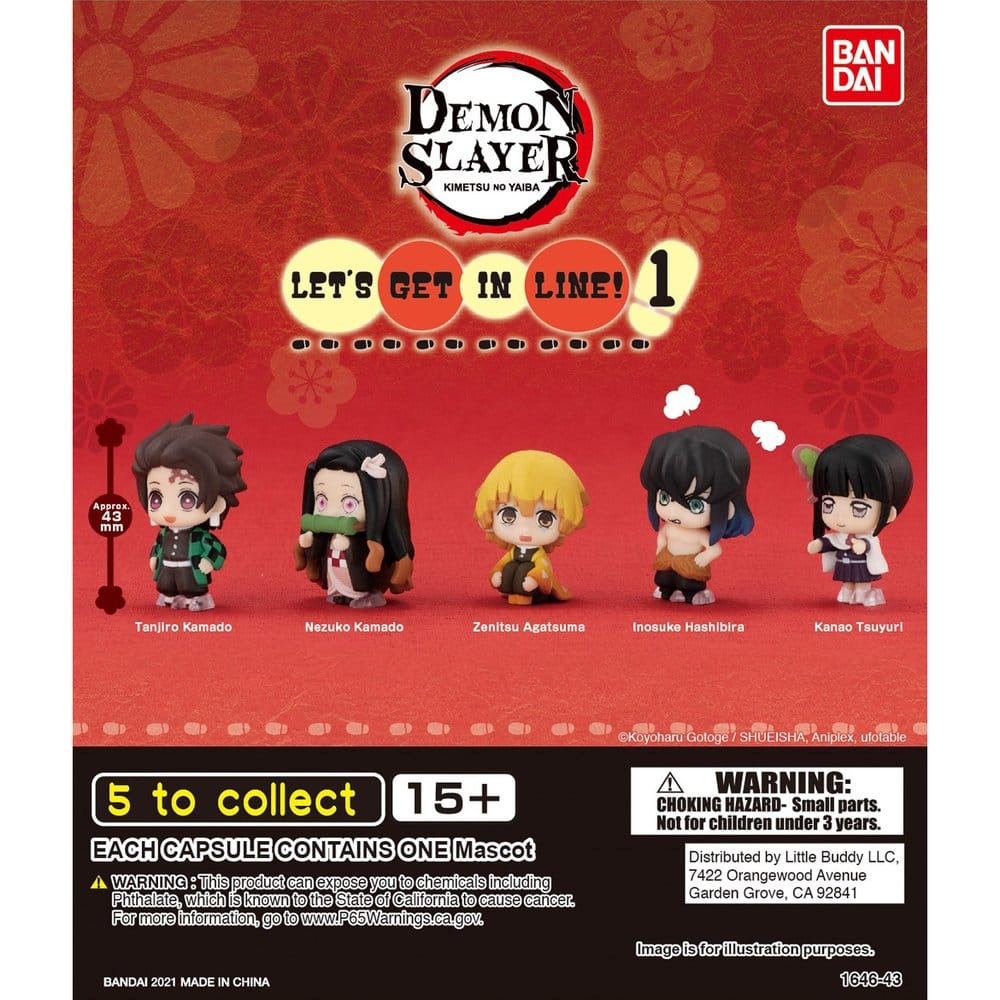 Demon Slayer Narabundesu Gashapon Minifiguren Blind Box Wave 1 Display (24)