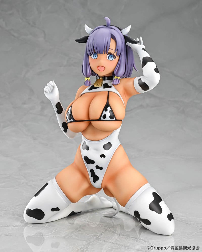 Nukitashi The Animation PVC Statue 1/5 Misaki Hotori Cow print costume Tanned Ver. 22 cm