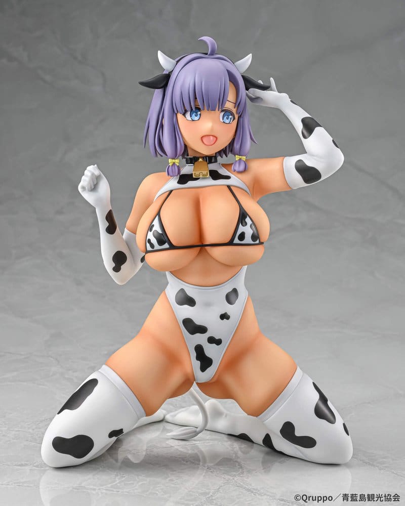 Nukitashi The Animation PVC Statue 1/5 Misaki Hotori Cow print costume Tanned Ver. 22 cm