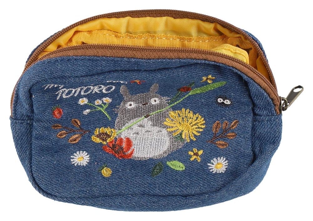 Mein Nachbar Totoro Denim Beutel Totoro & flower wreath