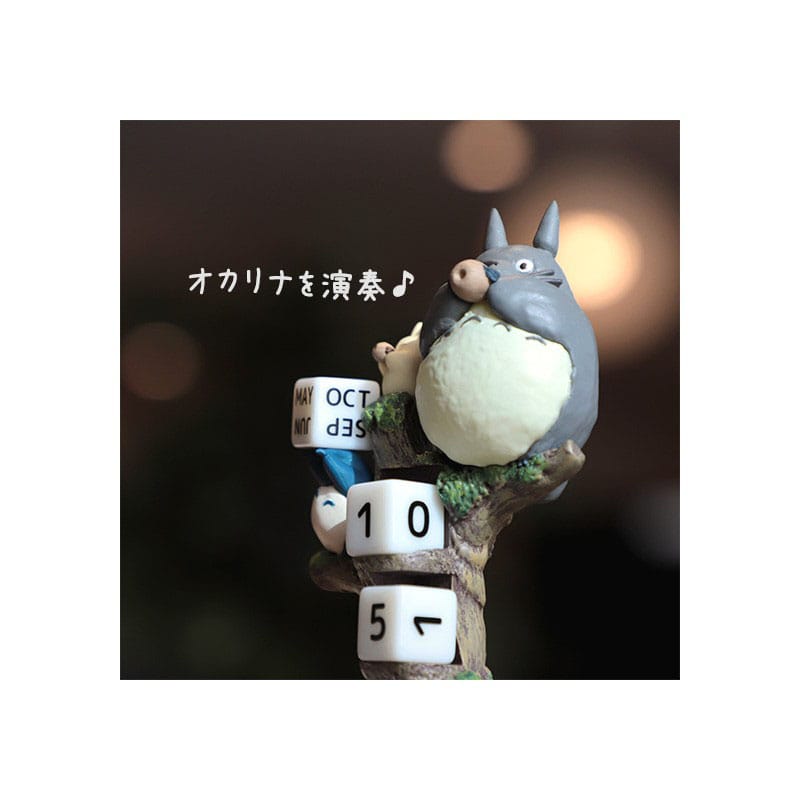 Mein Nachbar Totoro Statue Diorama / Calendar Perpetual Ocarina Concert 11 cm *Englische Version*