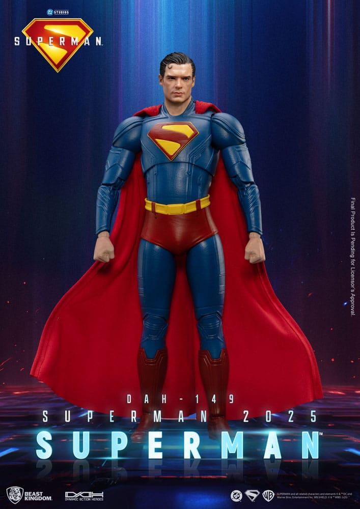 Superman (2025) Actionfigur Superman & Krypto 21 cm