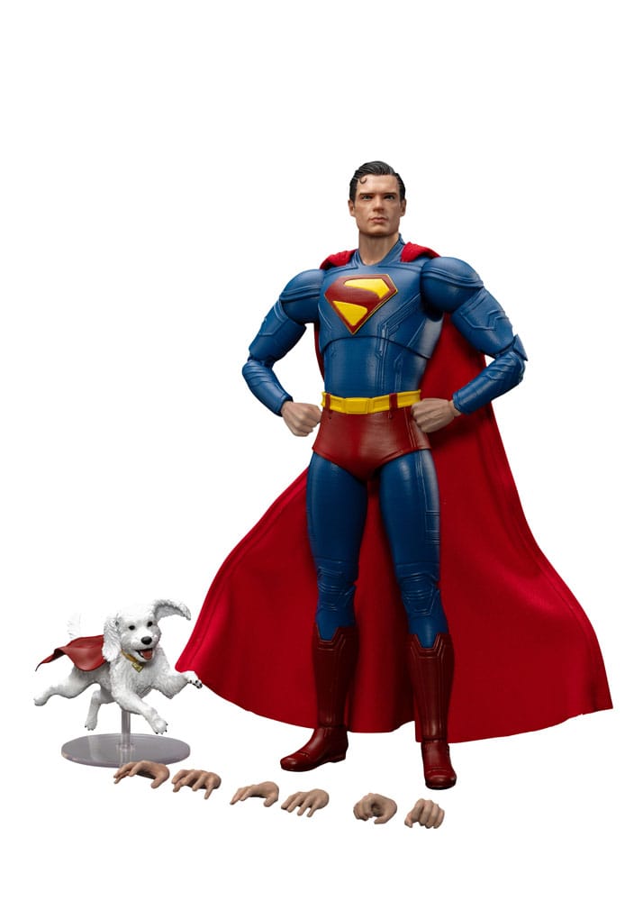 Superman (2025) Actionfigur Superman & Krypto 21 cm